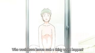 Stepsister and stepbrother share a sensual bath in uncensored Hentai animation
