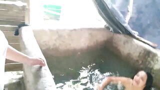 Wild lesbian sex in a neighbor's tank adds extra excitement to this video